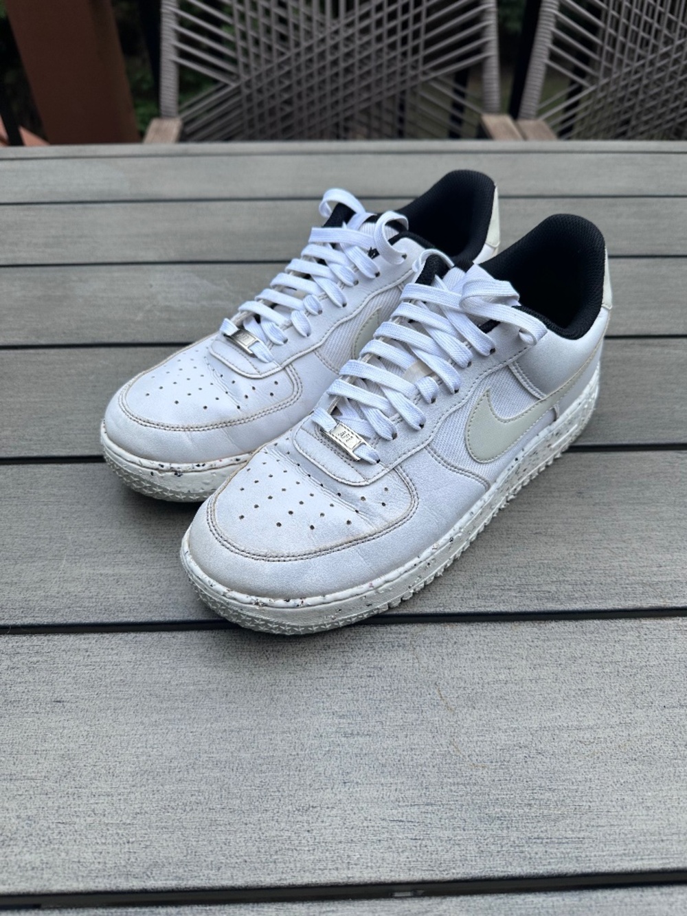 Nike Air Force 1 Low Crater Next Nature White Speckled Mens Shoe 10.5 DH8083-100